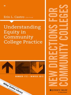 cover image of Understanding Equity in Community College Practice